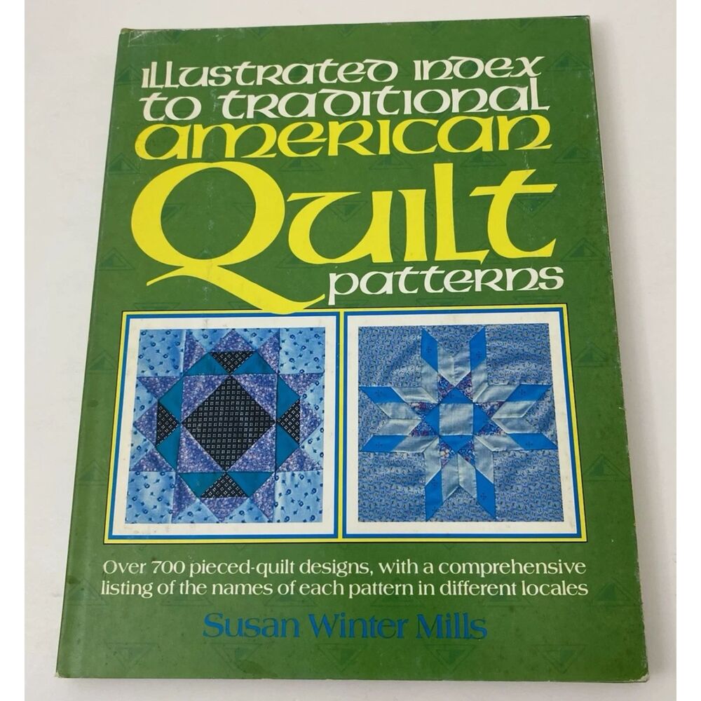 Illustrated Index Quilt Patterns Trad Amer Qu by Mills (Hardcover) VTG